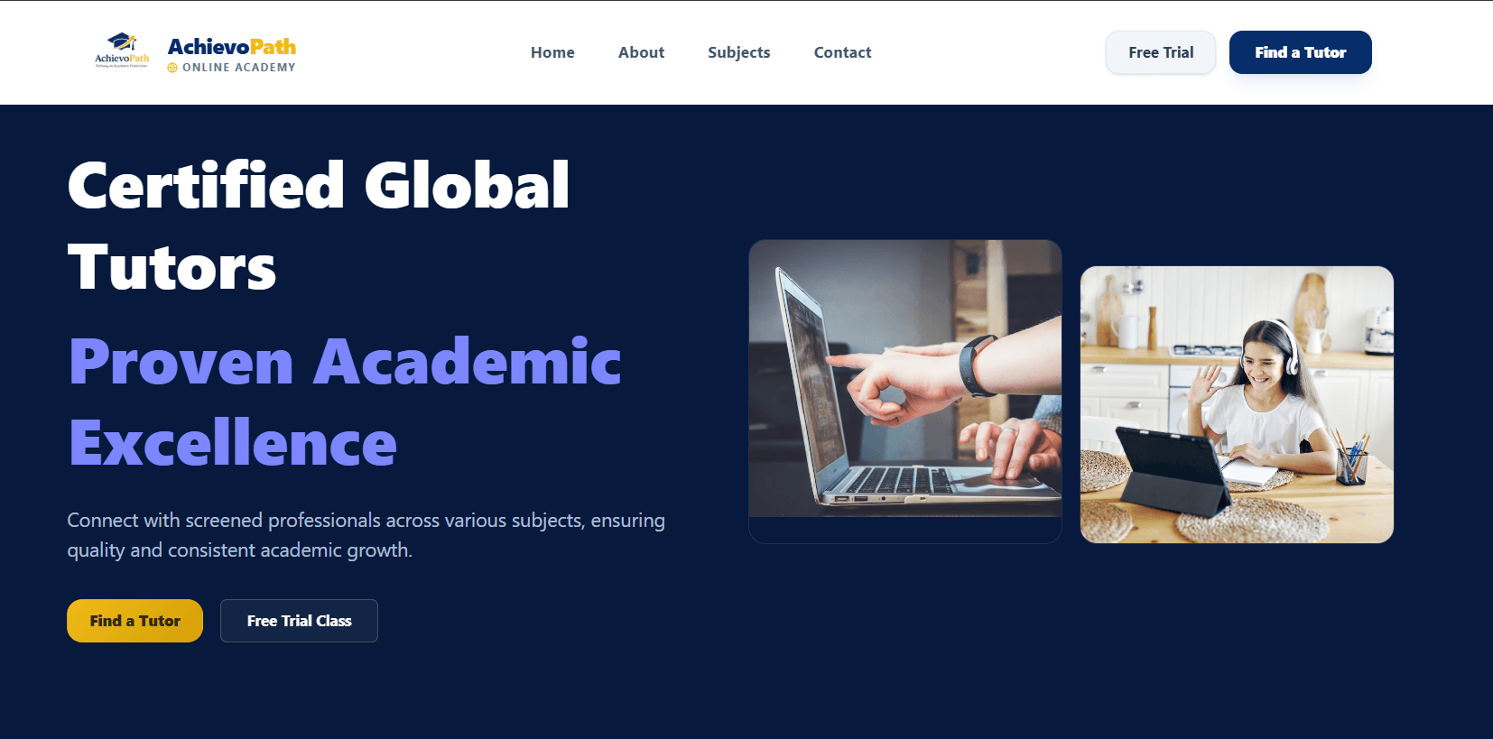 AchievoPath - Online Academic Platform preview